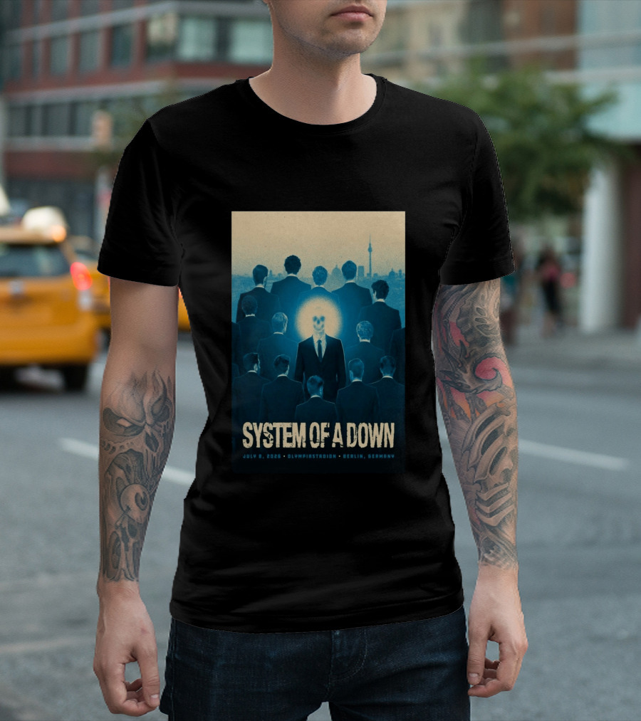 System Of A Down July 8 2026 Olympiastadion Berlin Germany T-Shirt