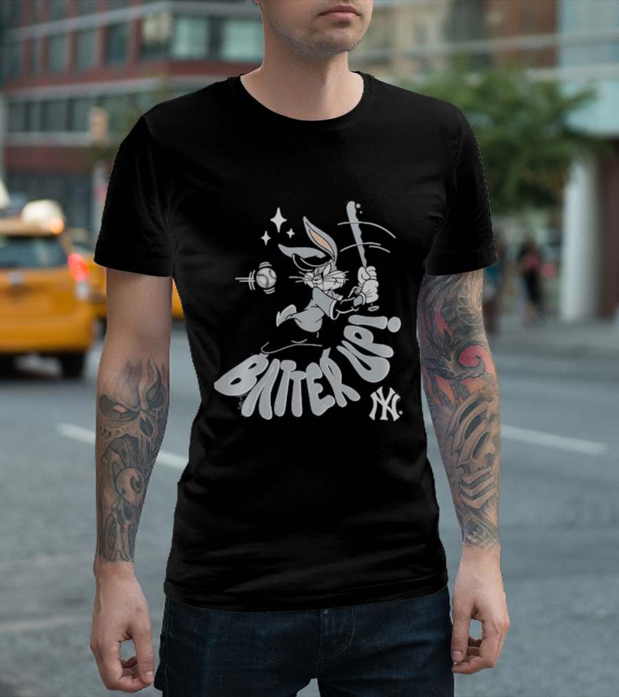 New York Yankees X Looney Tunes Batter Up Bugs Bunny 2026 T-Shirt