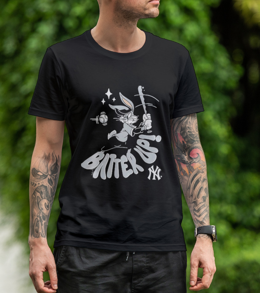 New York Yankees X Looney Tunes Batter Up Bugs Bunny 2026 T-Shirt
