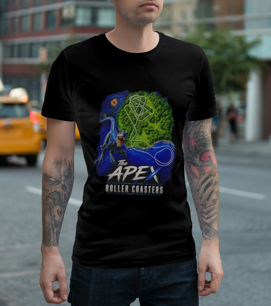 The Apex Of Roller S Raptor Dinosaur Adventure T-Shirt