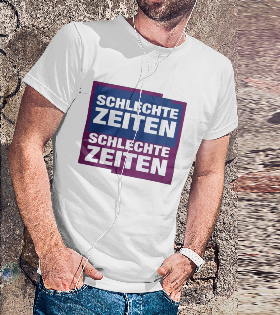 Versager Clothing Schlechte Zeiten Schlechte Zeiten Blue Purple Blocks T-Shirt