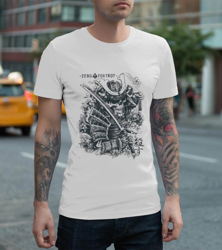 Zero Foxtrot Kill You Sword Skull T-Shirt
