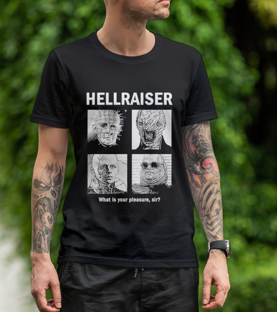 Hellraiser What Is Your Pleasure Sir Iconic Characters Montage T-Shirt