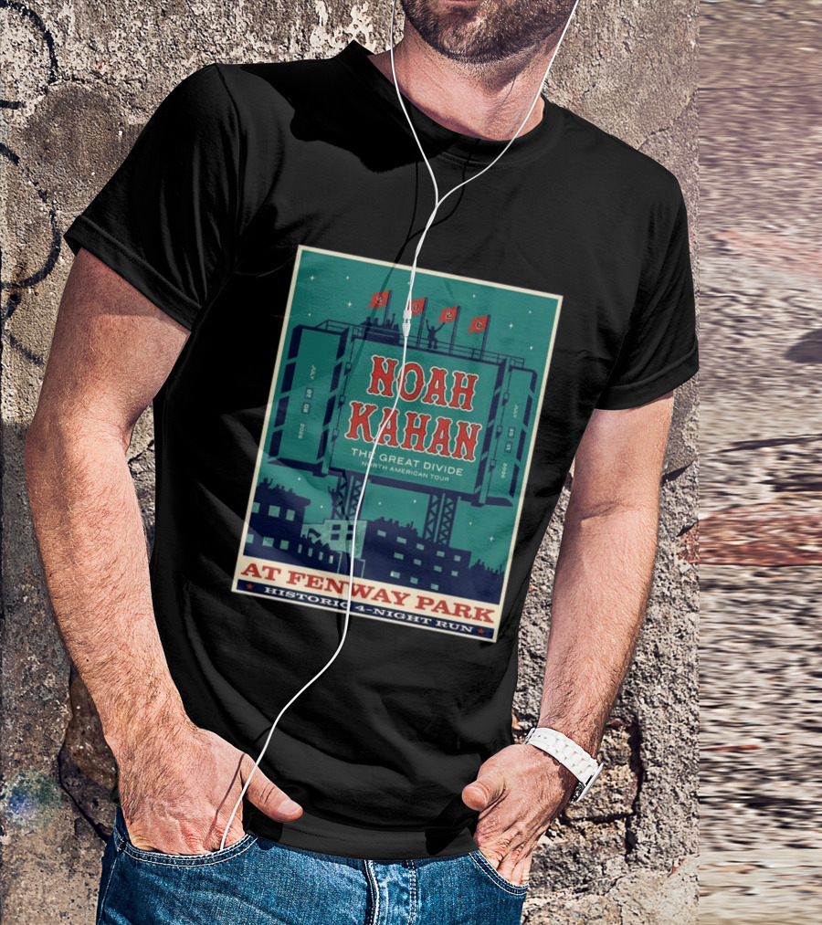 Noah Kahan The Great Divide Tour 2026 Fenway Park July 7 8 10 11 T-Shirt