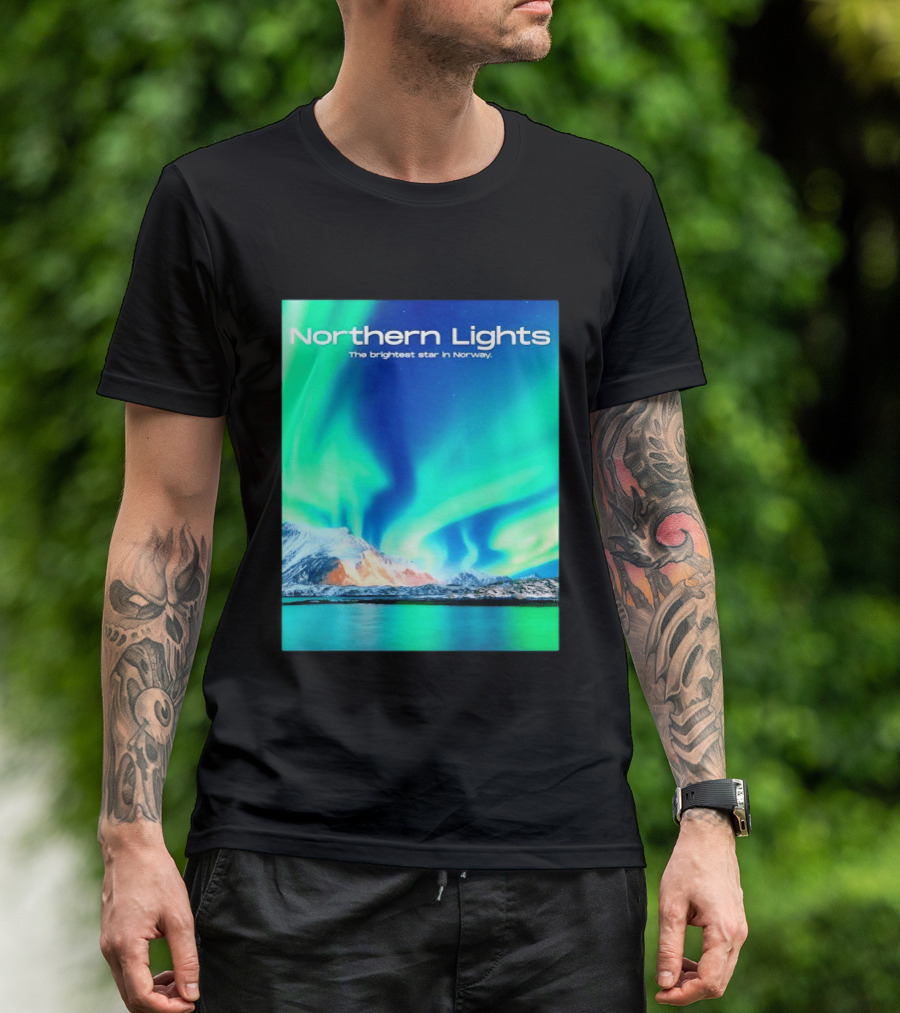 Northern Lights The Brightest Star In Norway T-Shirt