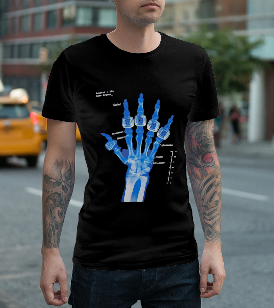 Kobe Bryant Patient No 24 X Ray Rings Lakers T-Shirt