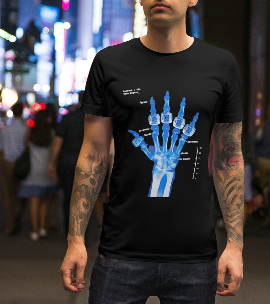 Kobe Bryant Patient No 24 X Ray Rings Lakers T-Shirt