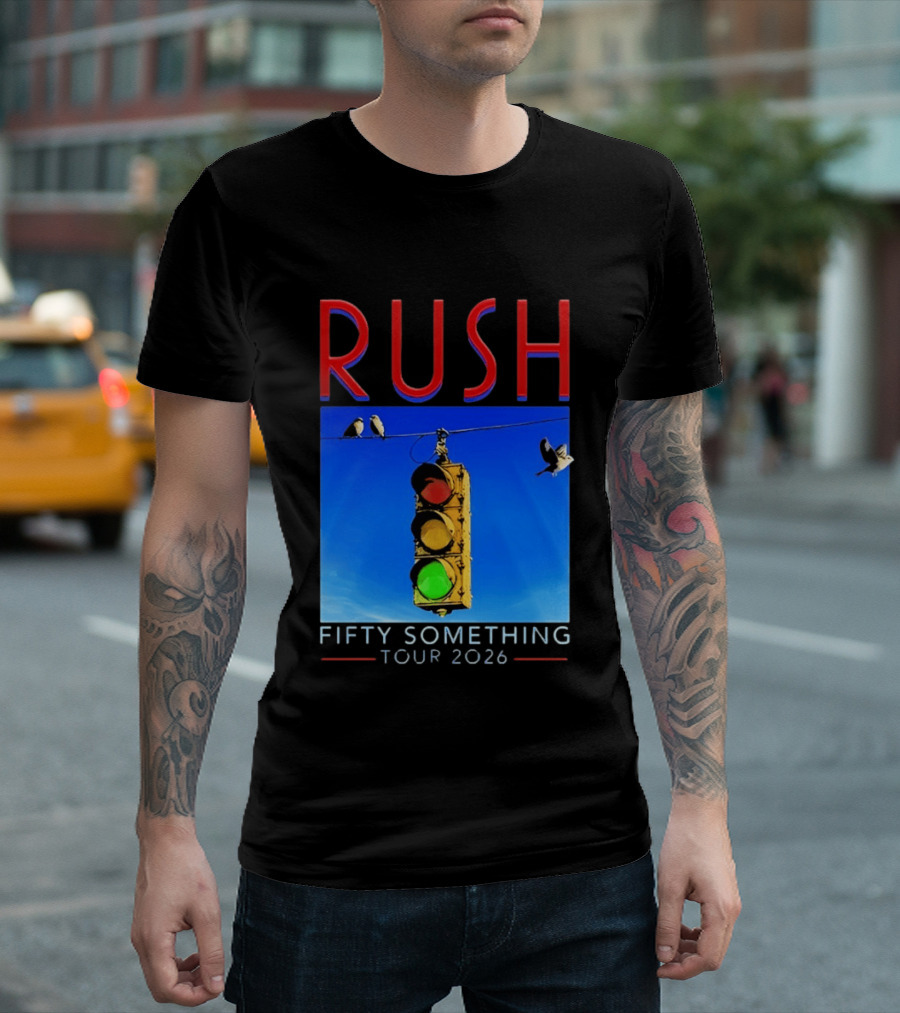 Rush Fifty Something Tour 2026 Traffic Light T-Shirt