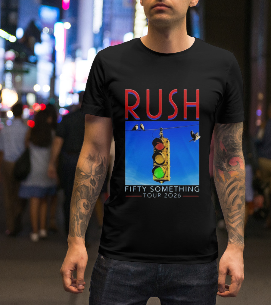 Rush Fifty Something Tour 2026 Traffic Light T-Shirt