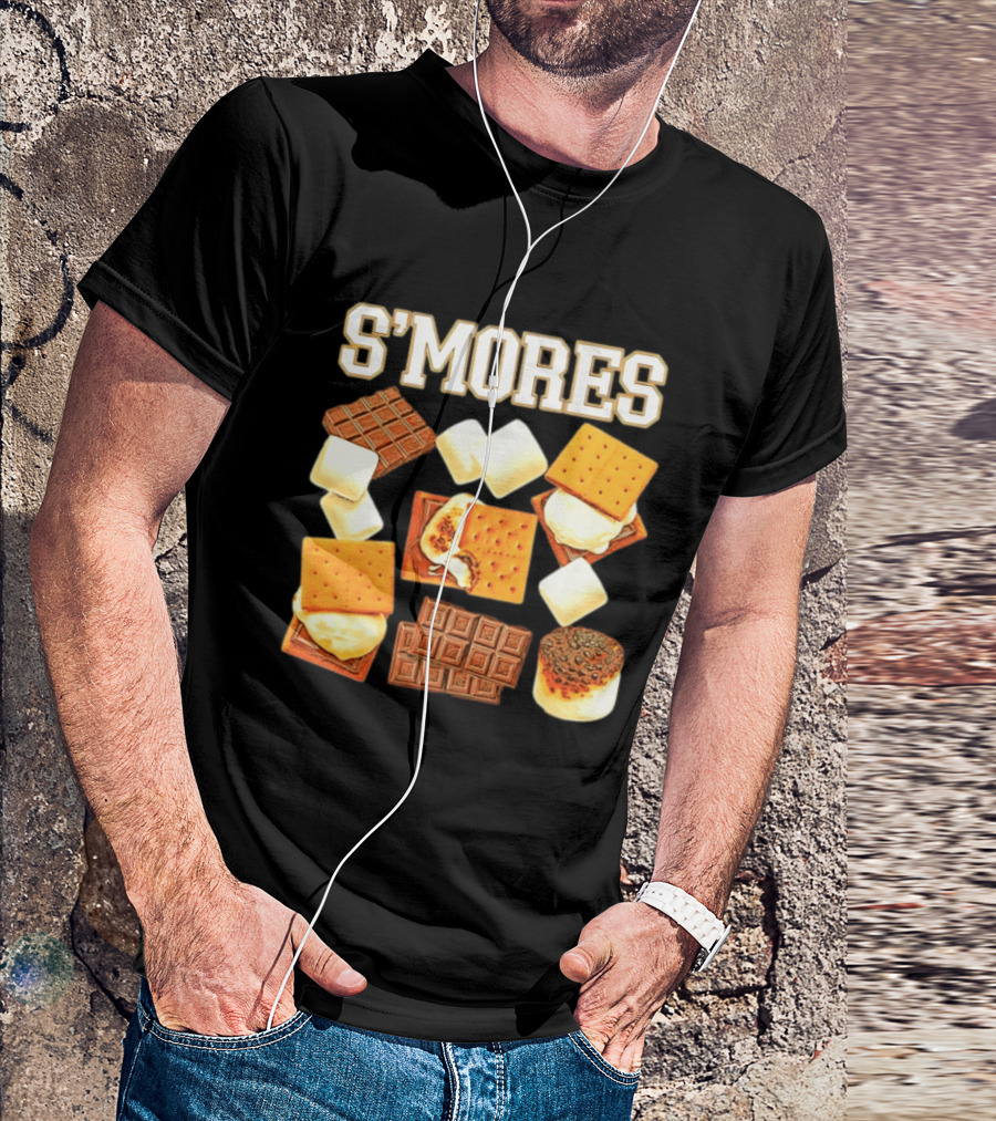 S'mores Marshmallow Chocolate Graham Cracker Delight T-Shirt