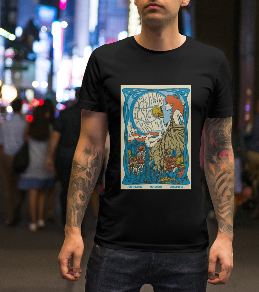 Marcus King Band Fox Theatre Oakland CA July 7 2026 Vintage Psychedelic T-Shirt