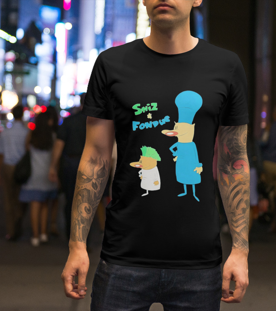 Sniz And Fondue Characters From Nickelodeon 90s Cartoon Series T-Shirt