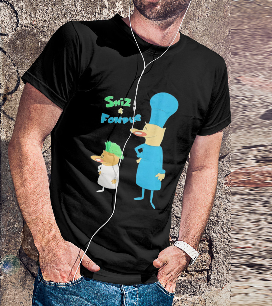 Sniz And Fondue Characters From Nickelodeon 90s Cartoon Series T-Shirt