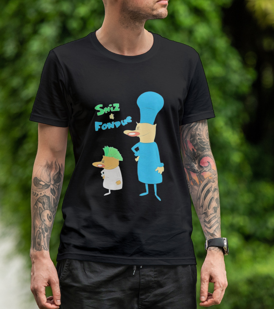 Sniz And Fondue Characters From Nickelodeon 90s Cartoon Series T-Shirt