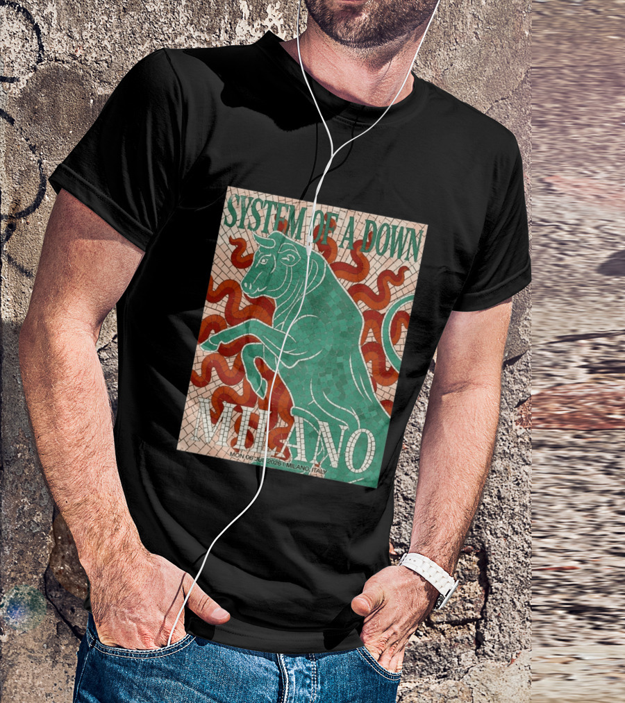 System Of A Down Milano Italy 6 July 2026 Exclusive Pop Up Shop T-Shirt