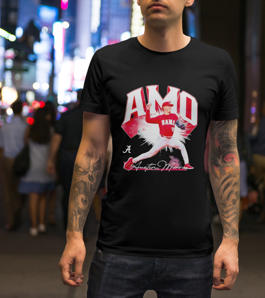 Austin Morris NCAA Baseball Alabama Crimson Tide Collage T-Shirt