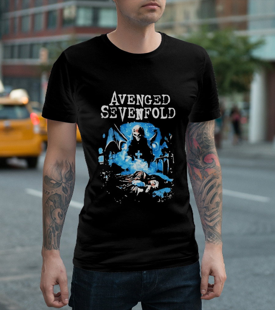Avenged Sevenfold Grim Reaper Grave Heavy Metal T-Shirt