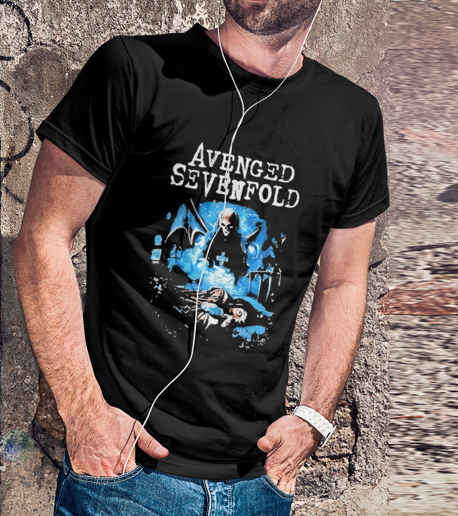 Avenged Sevenfold Grim Reaper Grave Heavy Metal T-Shirt