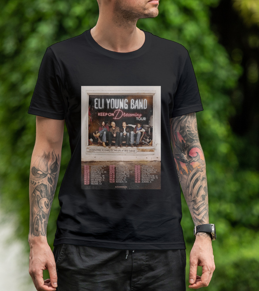 Eli Young Band Keep On Dreaming Tour USA 2026 T-Shirt