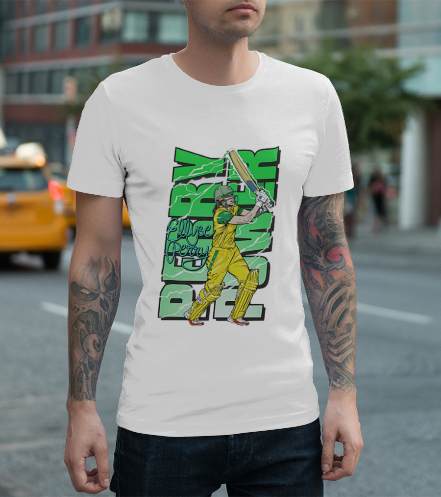 Ellyse Perry Australian Power Cricket Player Australia T-Shirt
