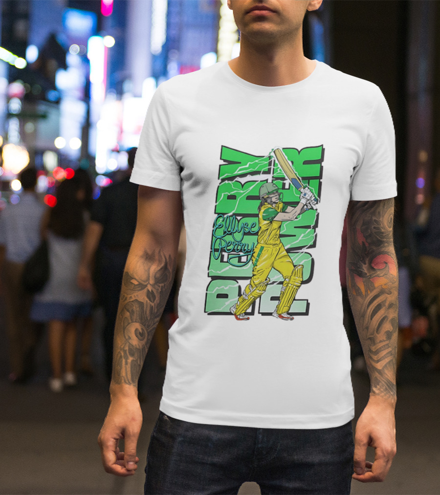 Ellyse Perry Australian Power Cricket Player Australia T-Shirt