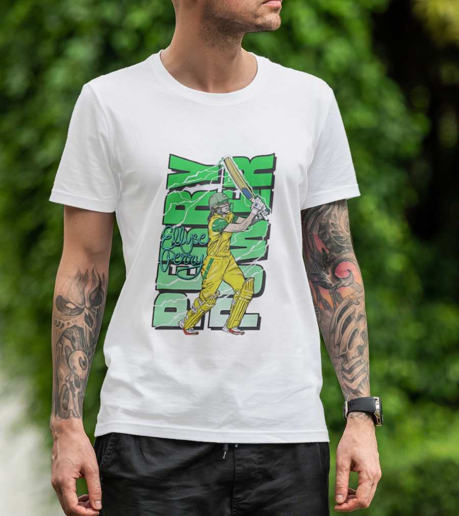 Ellyse Perry Australian Power Cricket Player Australia T-Shirt