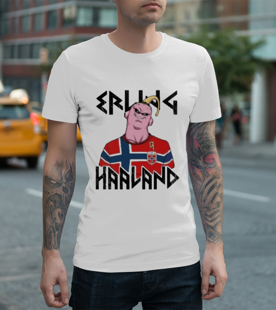 Erling Haaland Majin Buu Dragon Ball Norway Jersey Soccer T-Shirt