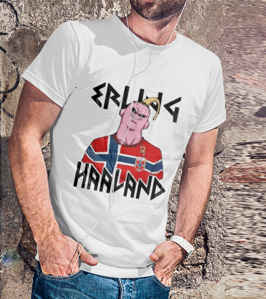 Erling Haaland Majin Buu Dragon Ball Norway Jersey Soccer T-Shirt