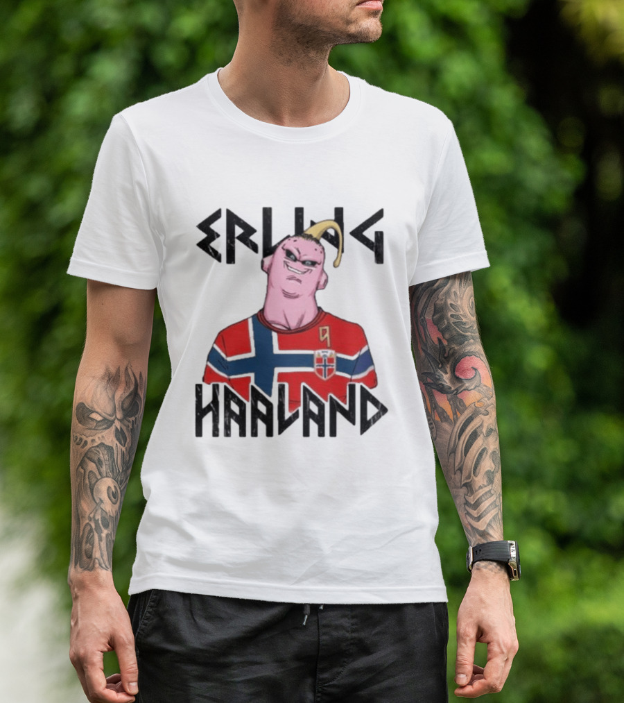 Erling Haaland Majin Buu Dragon Ball Norway Jersey Soccer T-Shirt