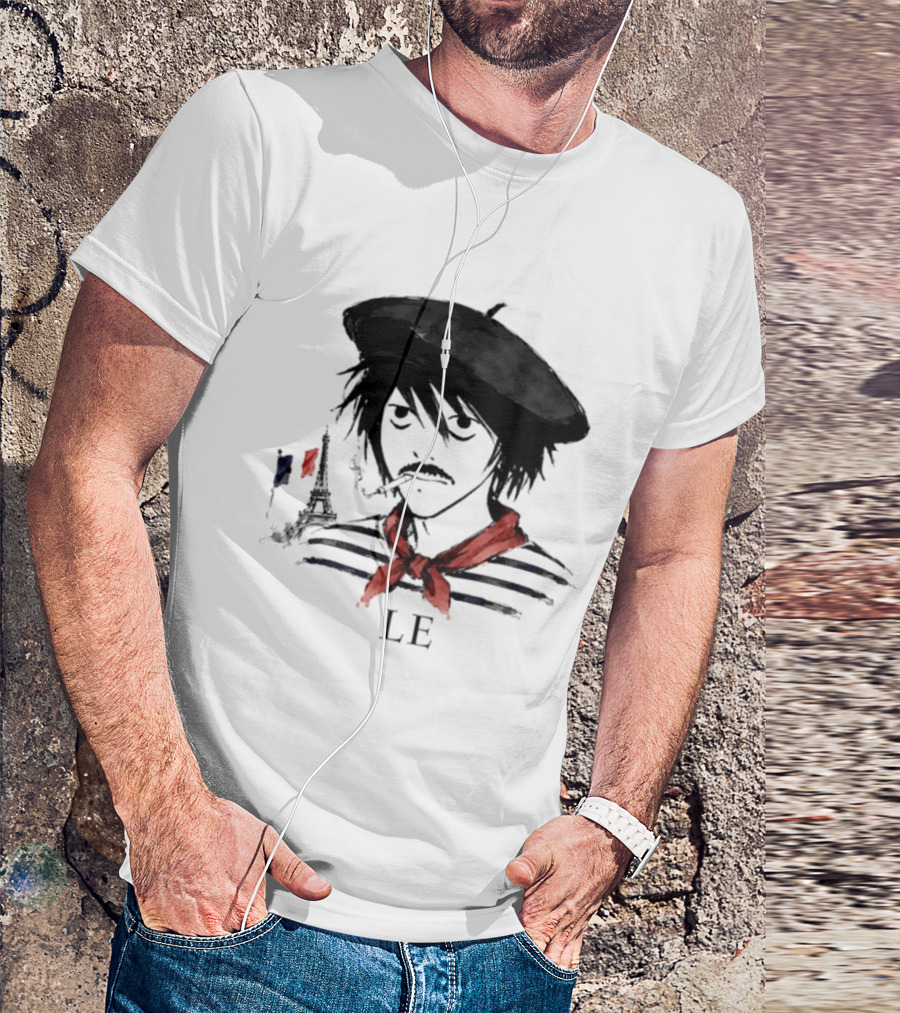 LE D. Note L Death Note Eiffel Tower France T-Shirt
