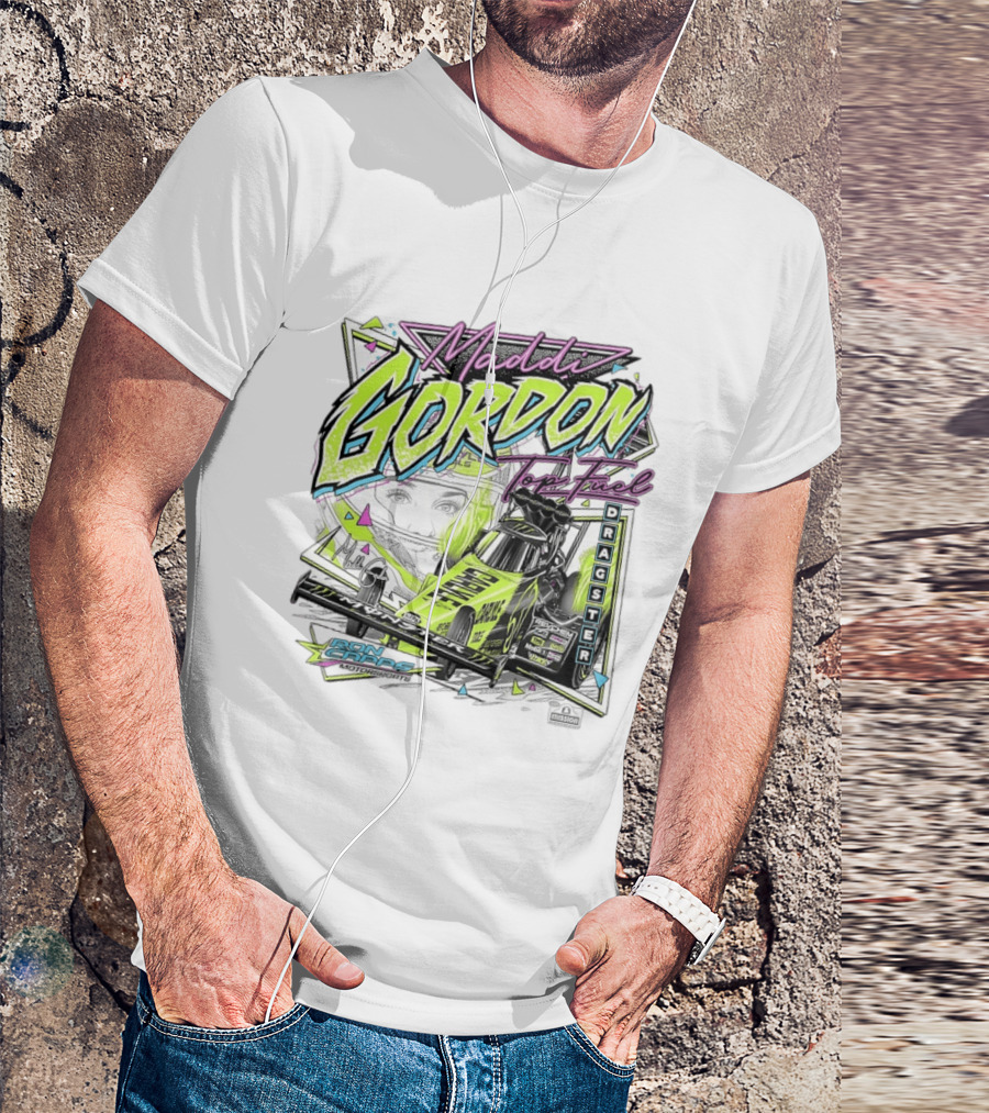 Maddi Gordon Top Fuel Dragster Ron Capps Motorsports Neon T-Shirt