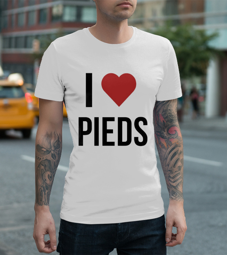 I Heart Pieds T-Shirt