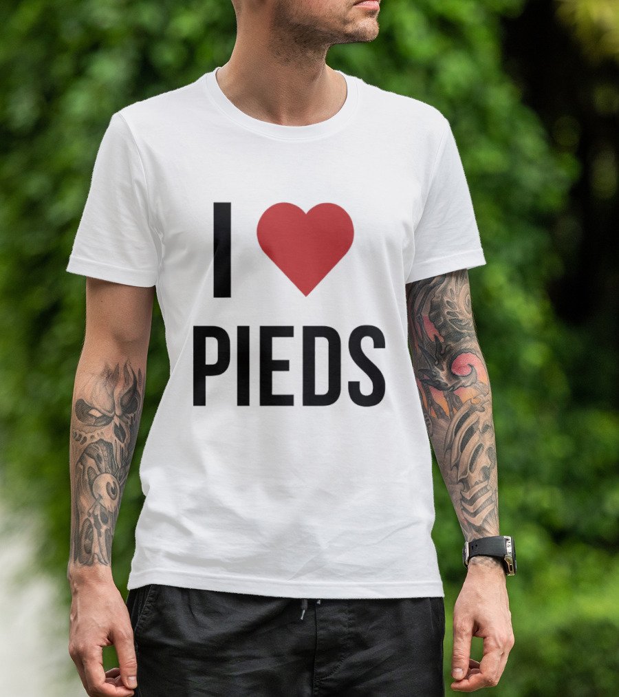 I Heart Pieds T-Shirt