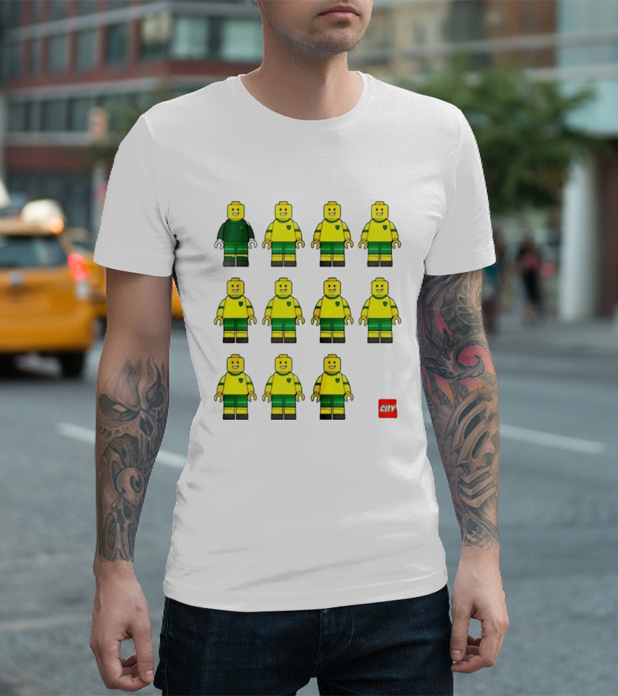 Norwich City F.C. Lego Minifigures Team Formation T-Shirt