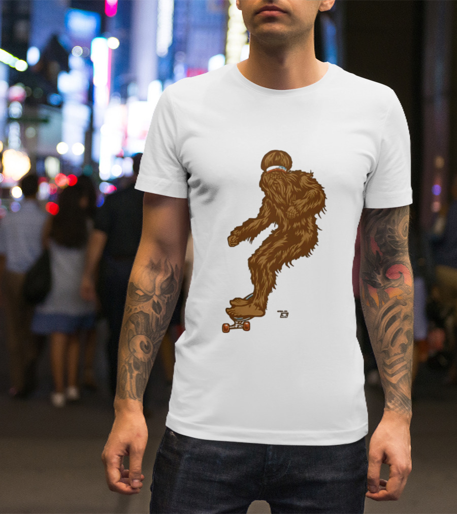 Ames Bros Skater Bigfoot Sasquatch Skateboard Legend T-Shirt