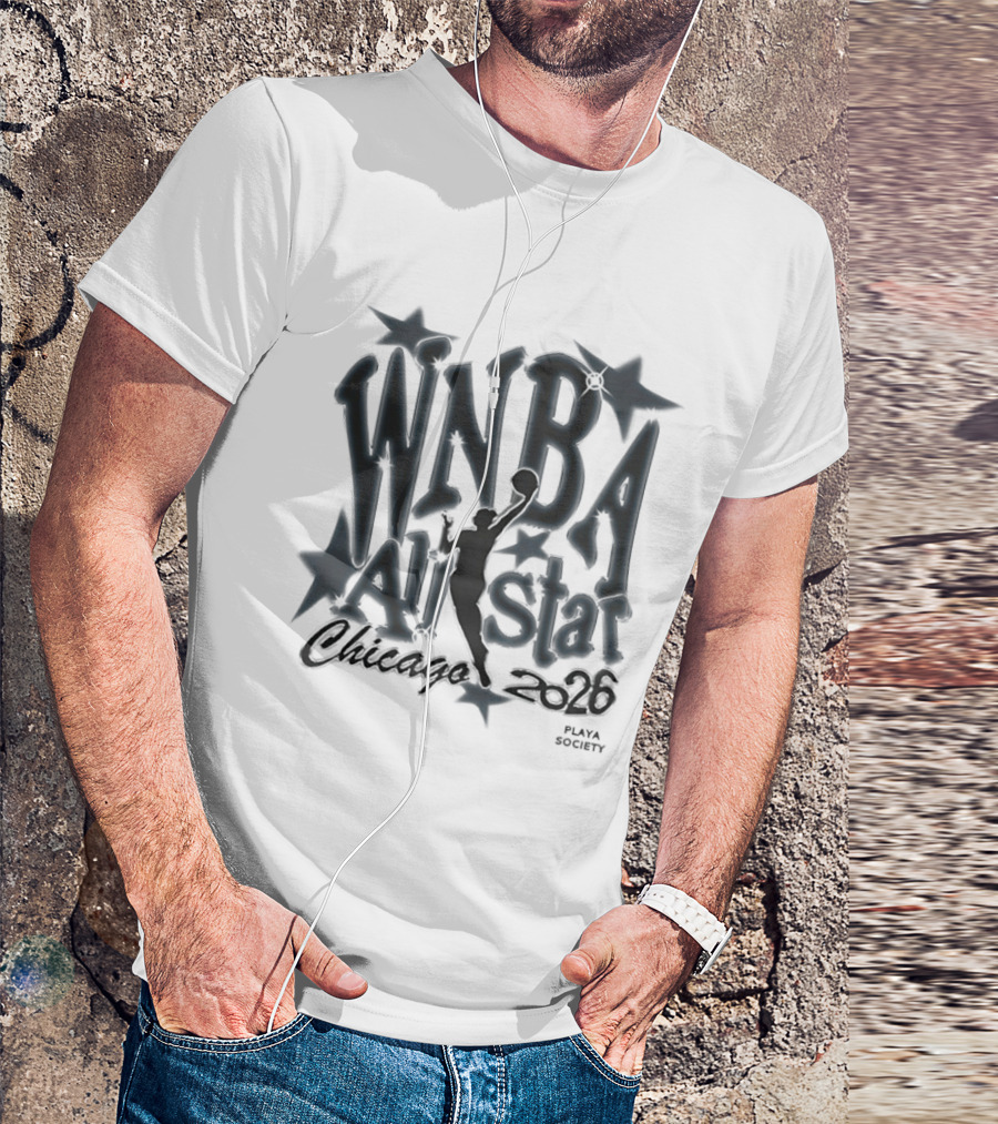 WNBA All Star Chicago 2026 Playa Society T-Shirt