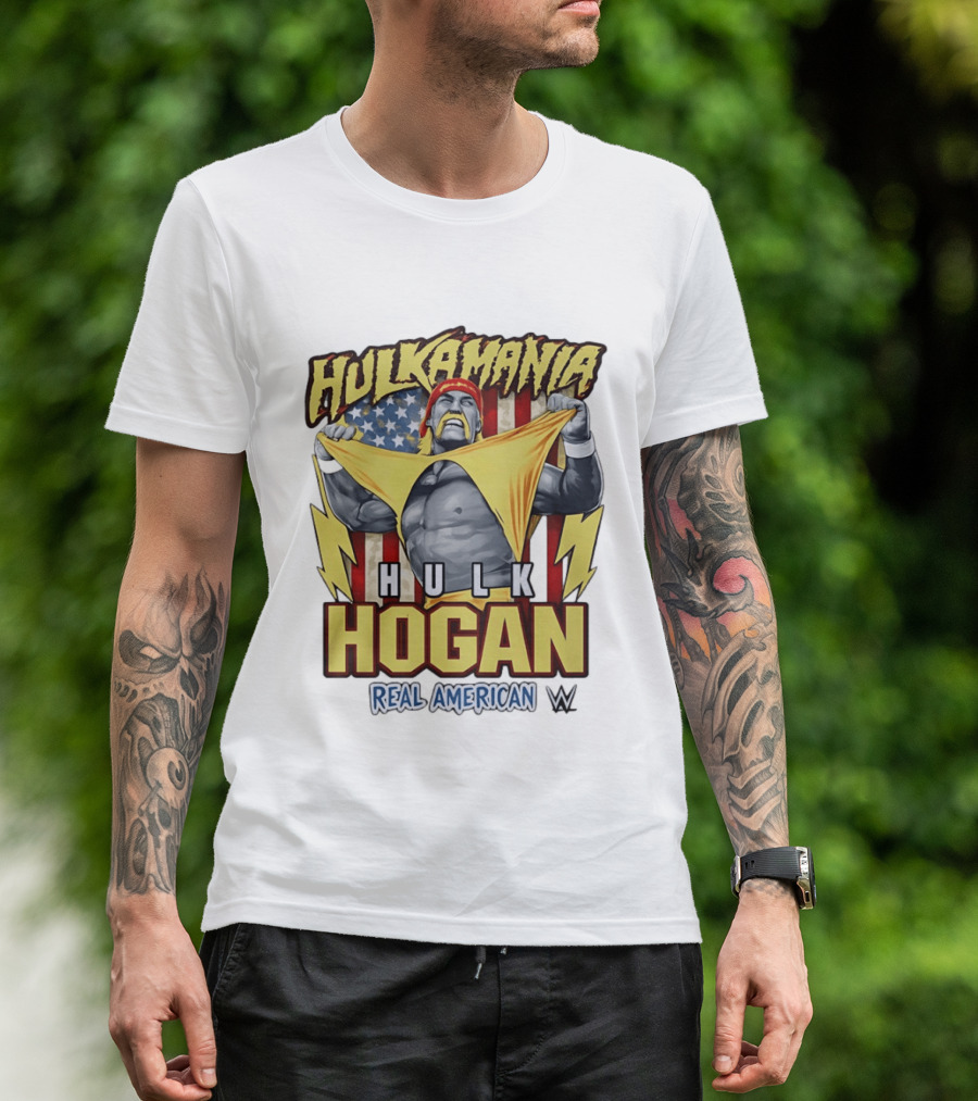 Hulkamania Hulk Hogan Real American WWE Legend T-Shirt
