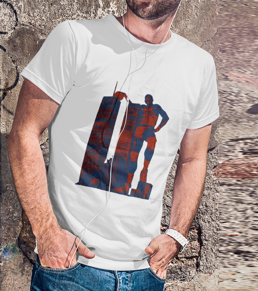 Patrick Ewing New York Knicks Twin Towers Basketball T-Shirt