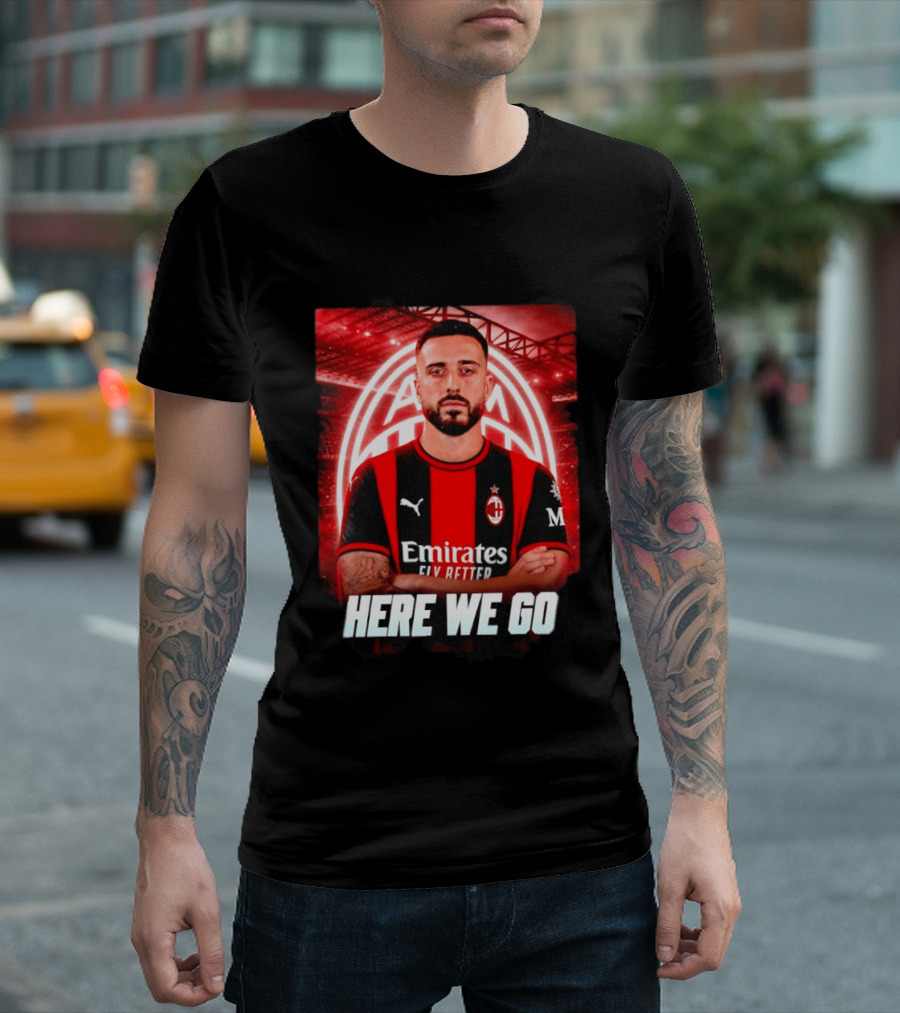 AC Milan Sign Mario Gila From Lazio Here We Go Soccer Transfer News T-Shirt