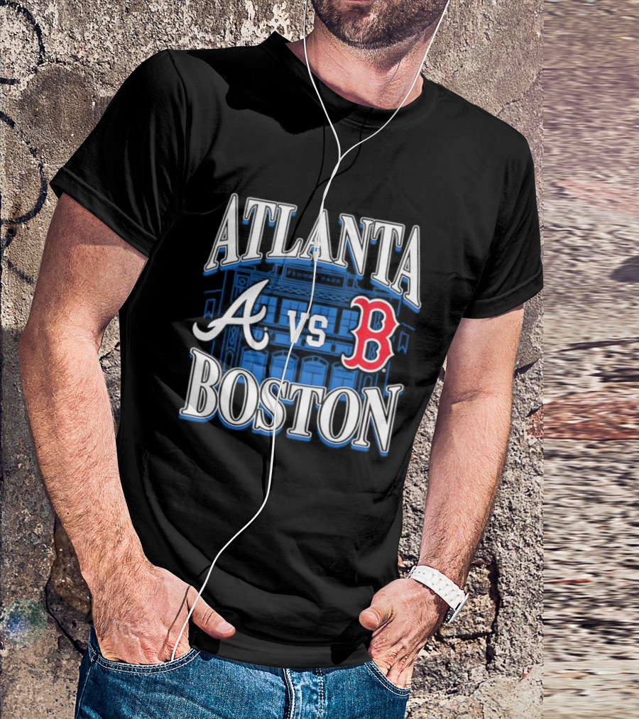 Atlanta Vs Boston Braves Red Sox Fenway Park MLB Baseball T-Shirt