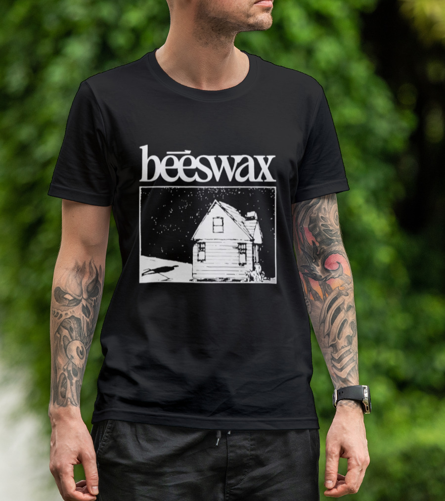 Beeswax City Of Lab Cabin Snow Scene T-Shirt