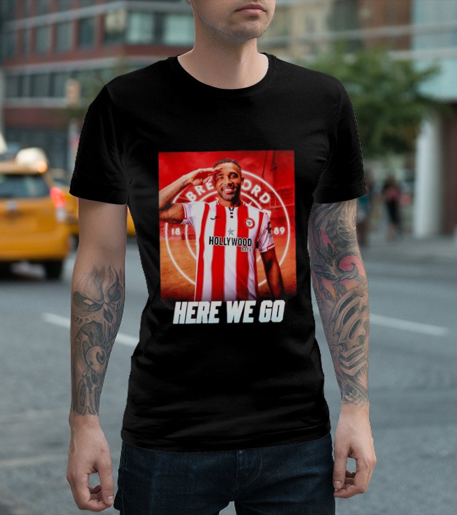 Brentford FC Callum Wilson Here We Go Hollywood Bets T-Shirt
