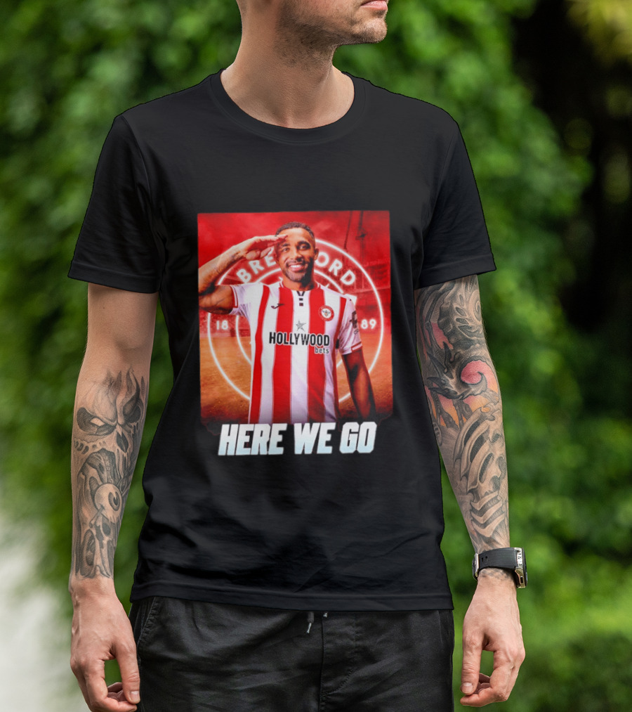 Brentford FC Callum Wilson Here We Go Hollywood Bets T-Shirt