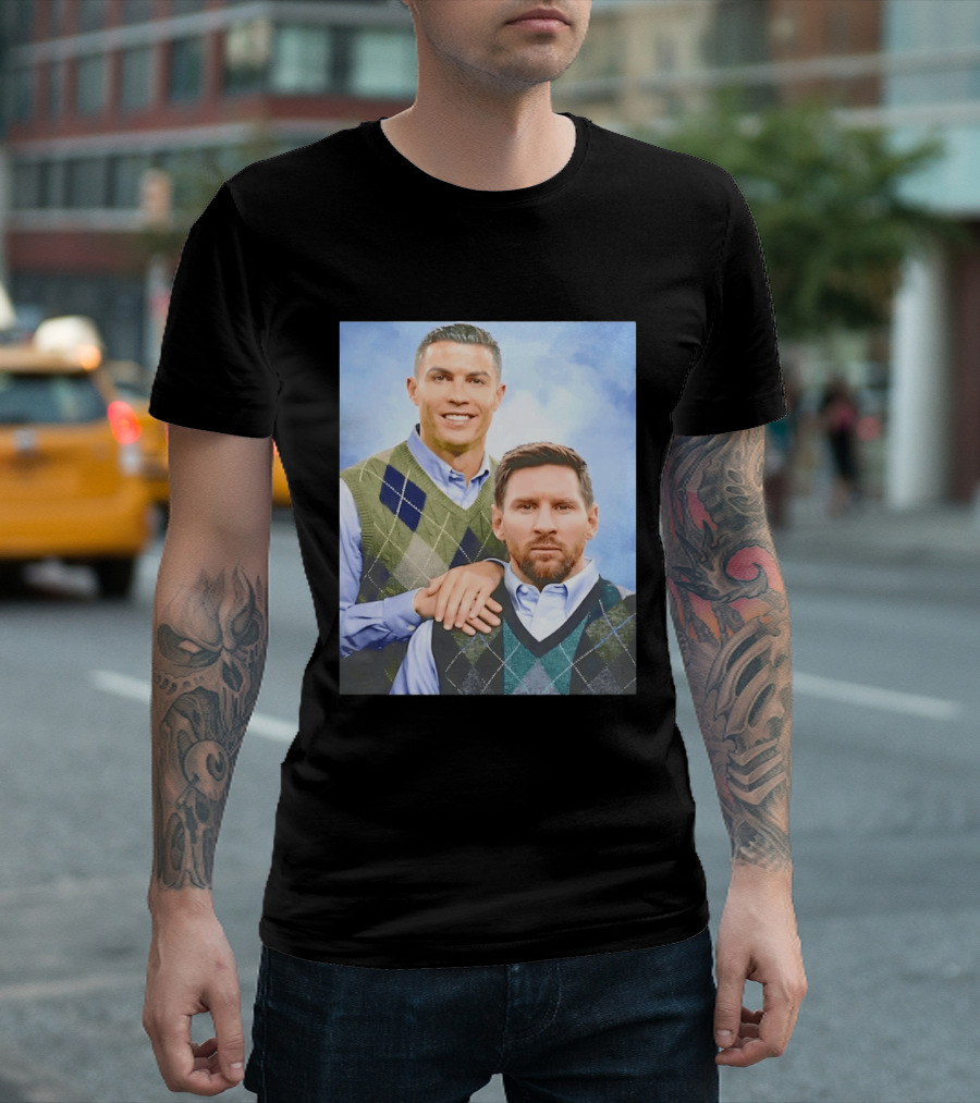 Cristiano Ronaldo Lionel Messi Step Brothers Meme T-Shirt