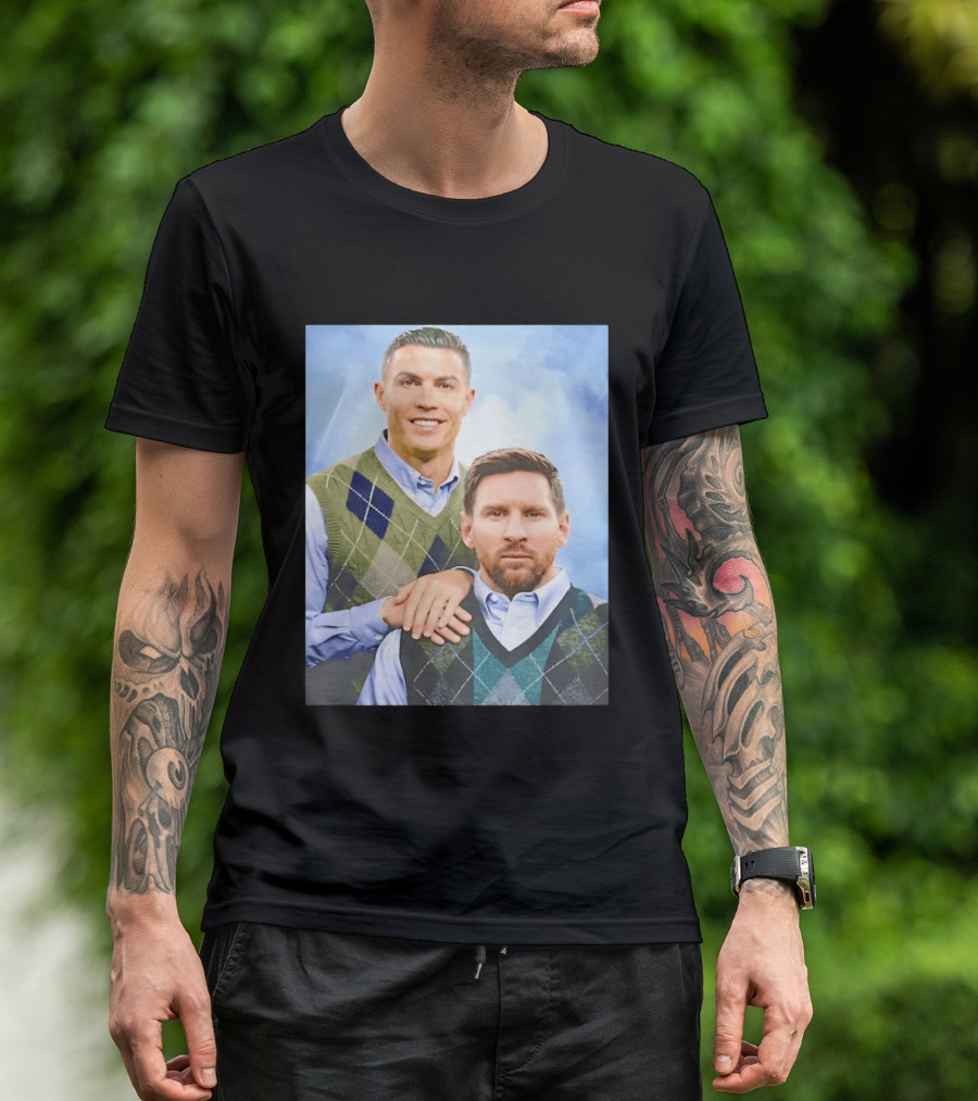 Cristiano Ronaldo Lionel Messi Step Brothers Meme T-Shirt