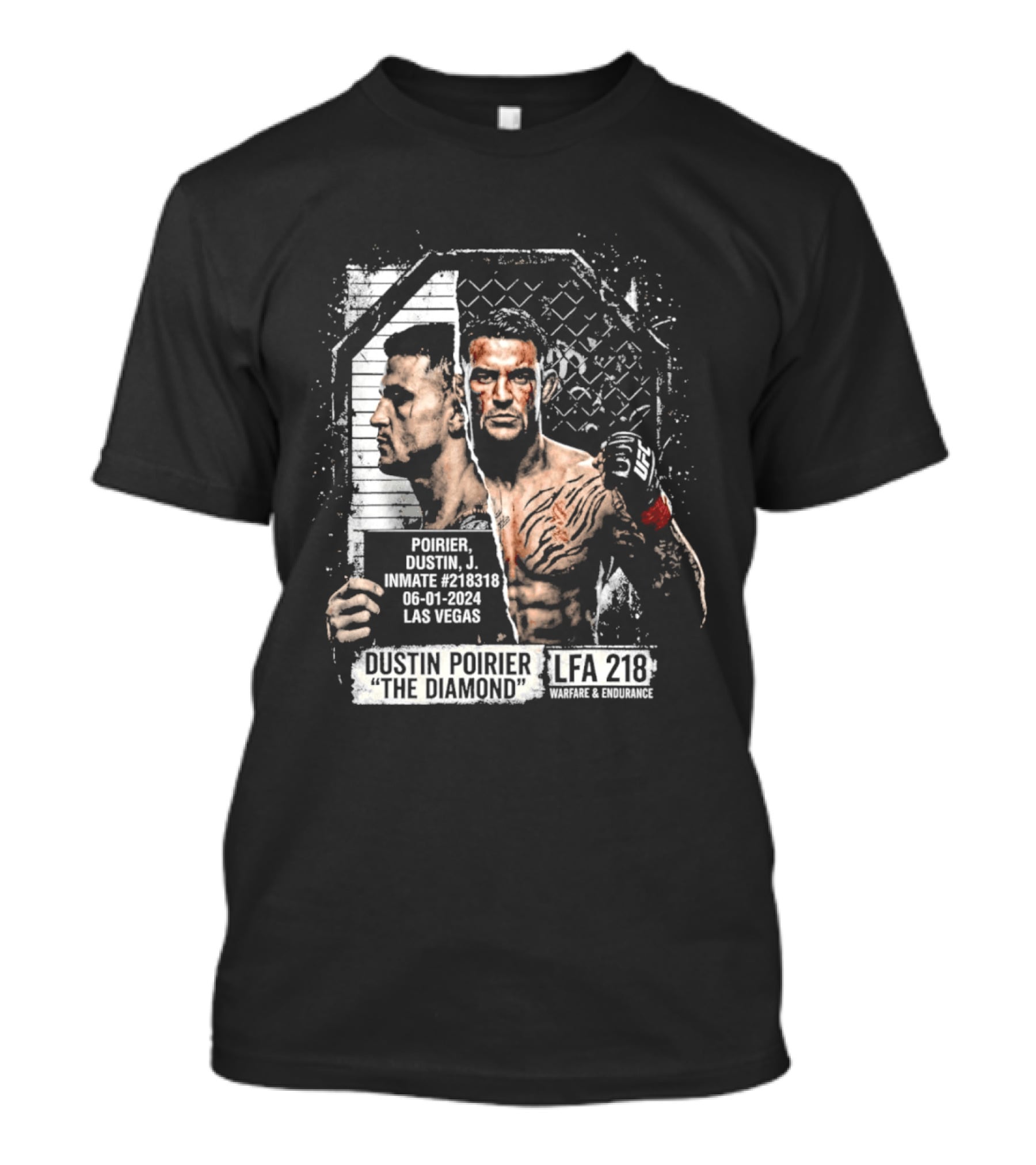 Dustin Poirier The Diamond Shot Las Vegas LFA 218 T-Shirt