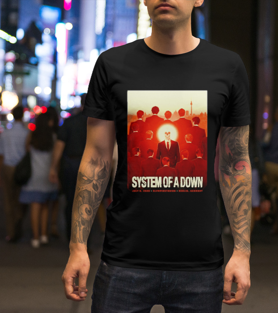 System Of A Down July 8 2026 Olympiastadion Berlin Germany Ghost Rider T-Shirt
