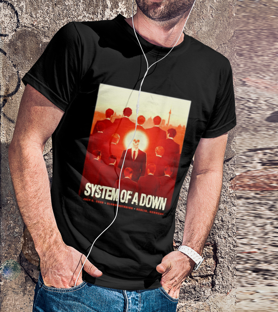 System Of A Down July 8 2026 Olympiastadion Berlin Germany Ghost Rider T-Shirt