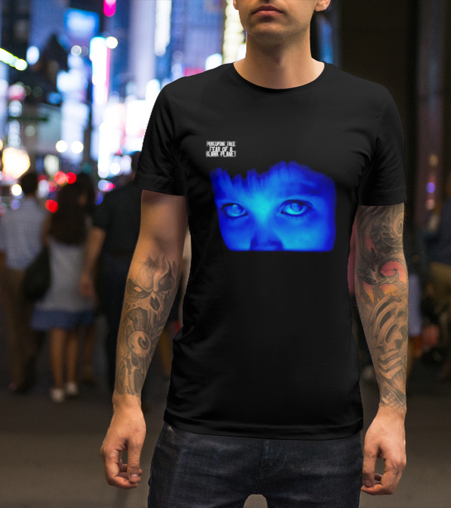 Porcupine Tree Fear Of A Blank Planet 2007 Rock Album Cover Blue Face T-Shirt