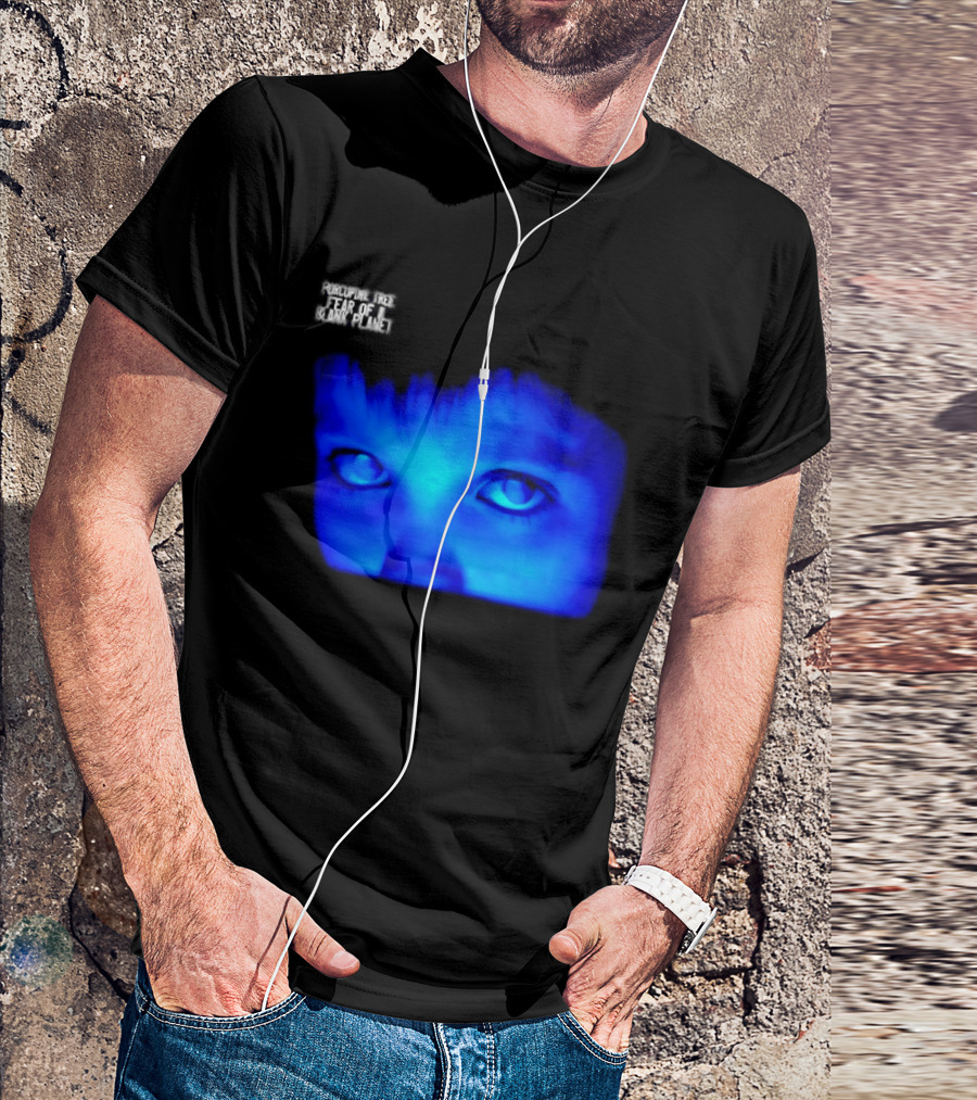 Porcupine Tree Fear Of A Blank Planet 2007 Rock Album Cover Blue Face T-Shirt